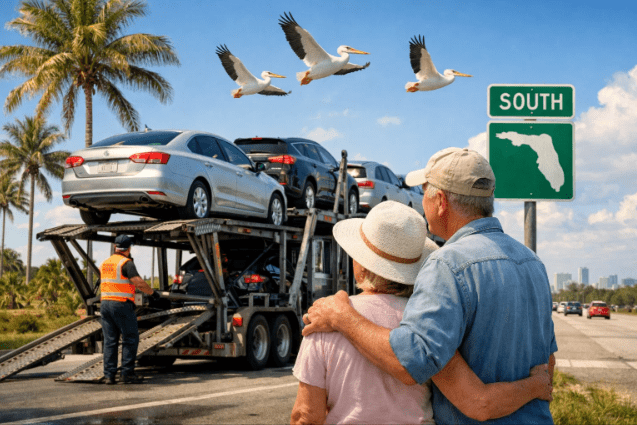 snowbird move south car shipping