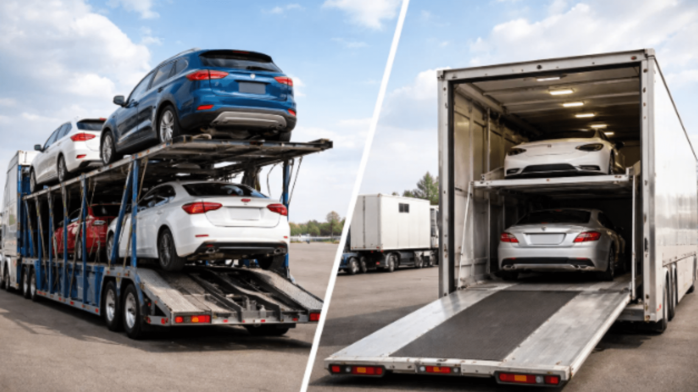 Difference Between Open and Enclosed Car Carriers