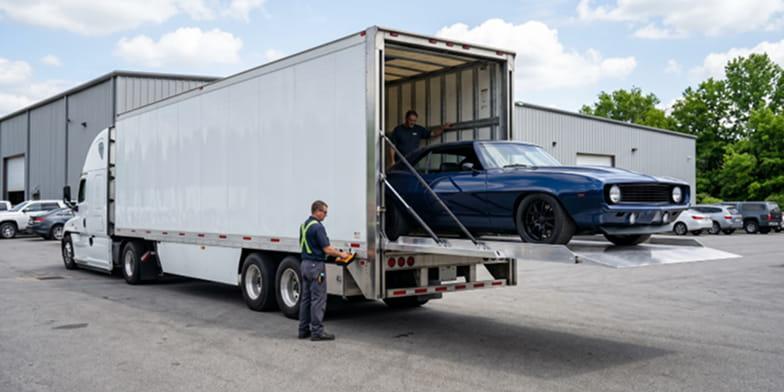 lift-gate-loading-for-low-clearance-image Door-to-Door Car Shipping Image