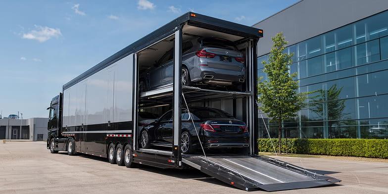 multi-car-enclosed Classic & Exotic Car Shipping Image