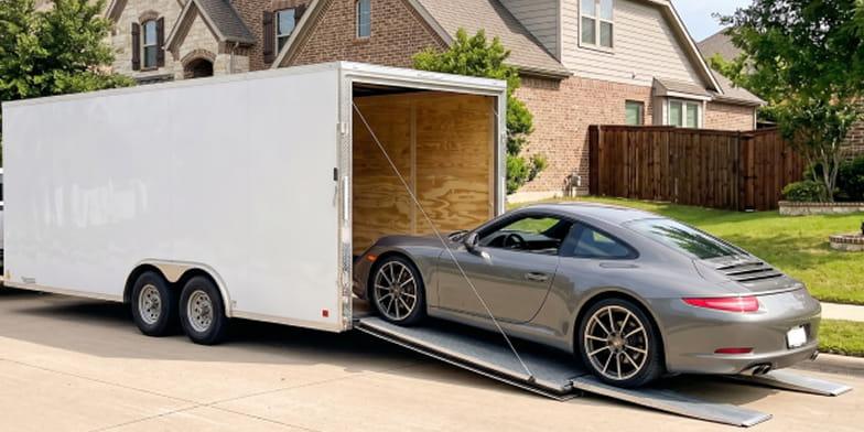 single-car-enclosed-transport-image Classic & Exotic Car Shipping Image