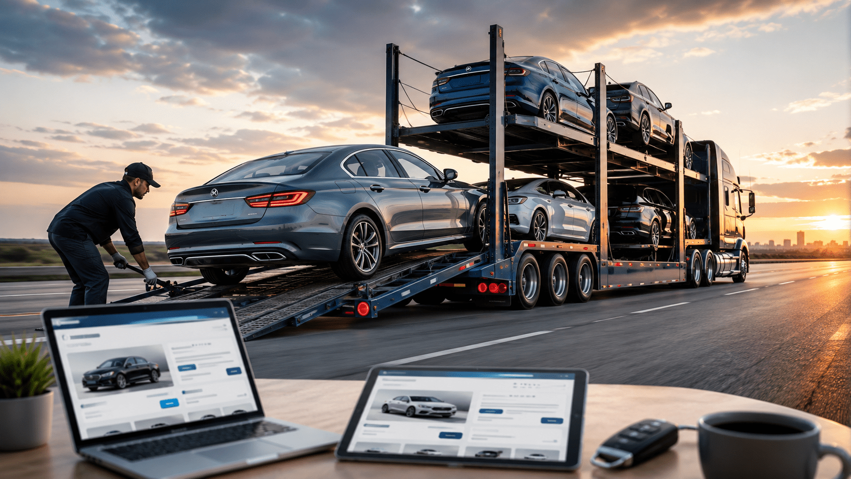 how to ship a car bought from online auctions
