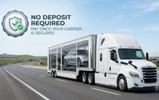 no deposite require in booking autp transport